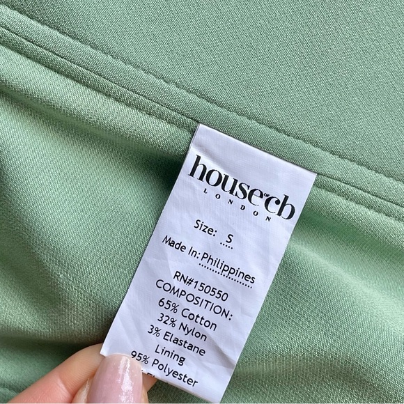 House of CB 'Millicent' Olive Floral Cropped Corset Top - Picture 6 of 6